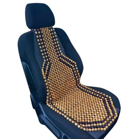 RESPALDO BOLAS DE MADERA BEIGE