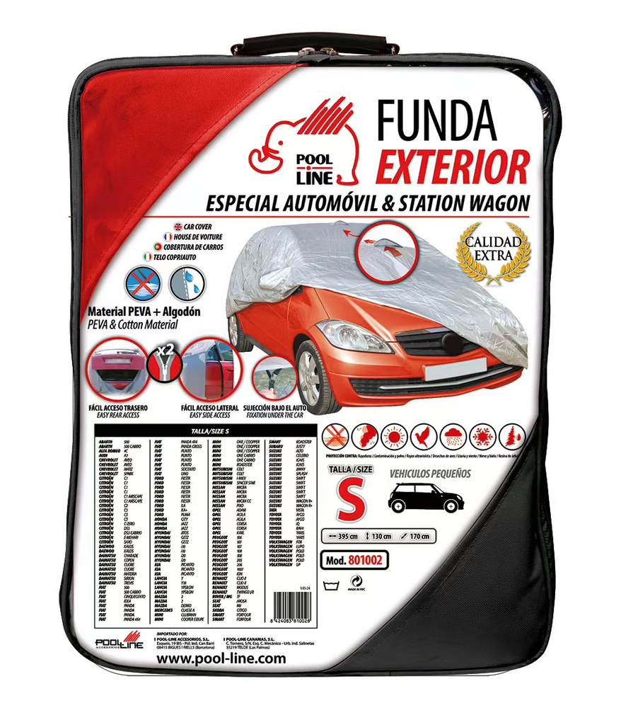 FUNDA EXTERIOR TURISMO LUXURY TALLA S (395X170X130CM)