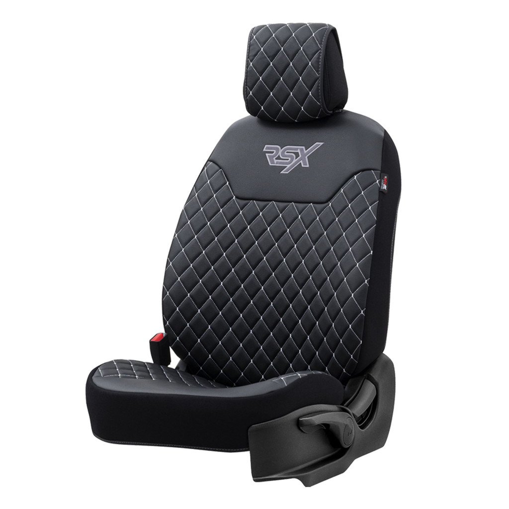 FUNDA DELANTERA POLIPIEL UNIVERSAL RSX DIAMOND COLOR NEGRA