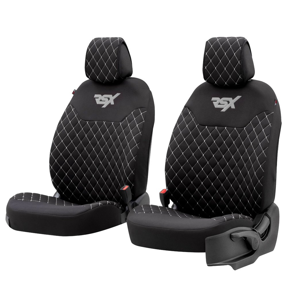 JUEGO 2 FUNDAS DELANTERAS UNIVERSALES RSX SPORT COLOR NEGRO