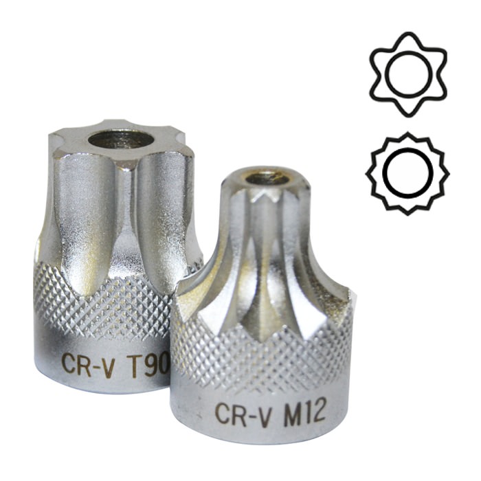 LLAVE VASO 1/2" TORX T80 INVIOL.