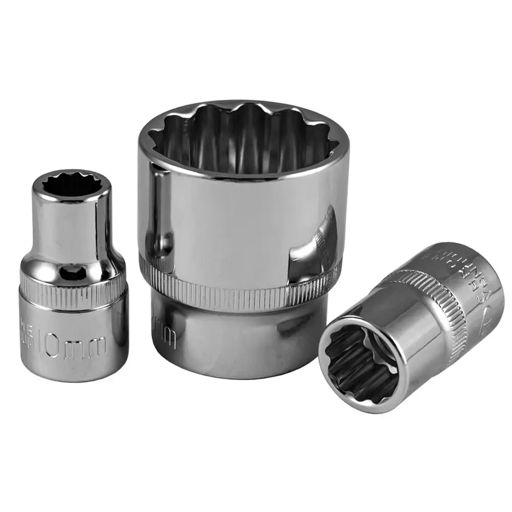 VASO CORTO DE 30MM, XZN 1/2" - CROMADO 