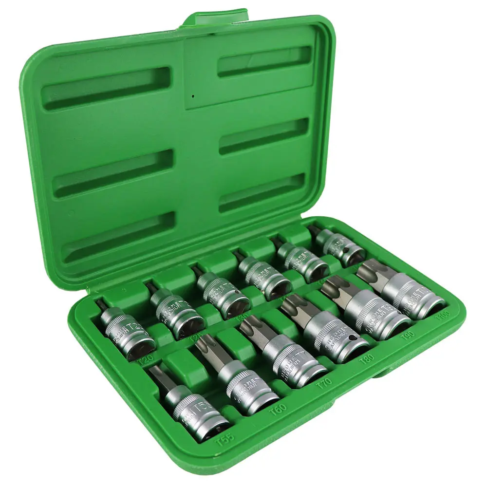 SET 12 PIEZAS 1/2¨ PUNTA TORX 