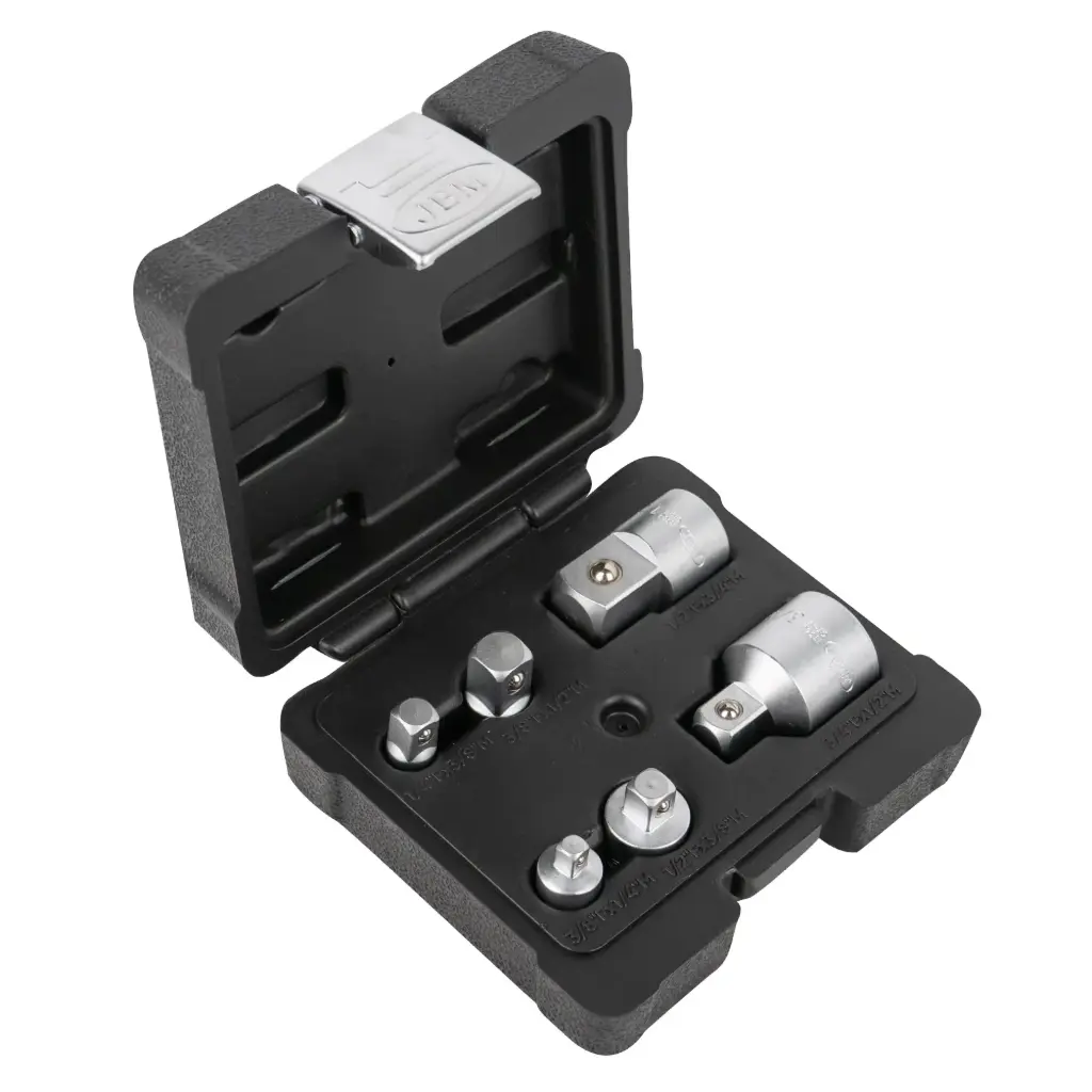 SET DE 6 VASOS ADAPTADORES DE 1/4", 3/8", 1/2" Y 3/4"