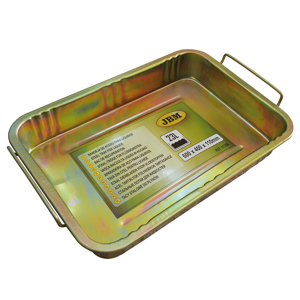 BANDEJA DE ACERO P/LIQUIDOS