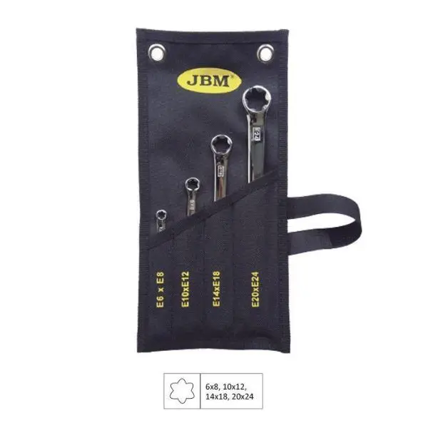 J.4 LLAVES TORX PLANA BOLSA TELA