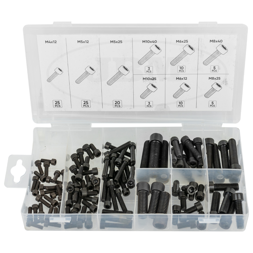 ESTUCHE DE TORNILLOS ALLEN 106PCS 