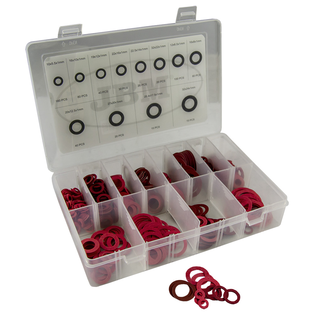 ESTUCHE ARANDELAS FIBRA 600 PIEZ