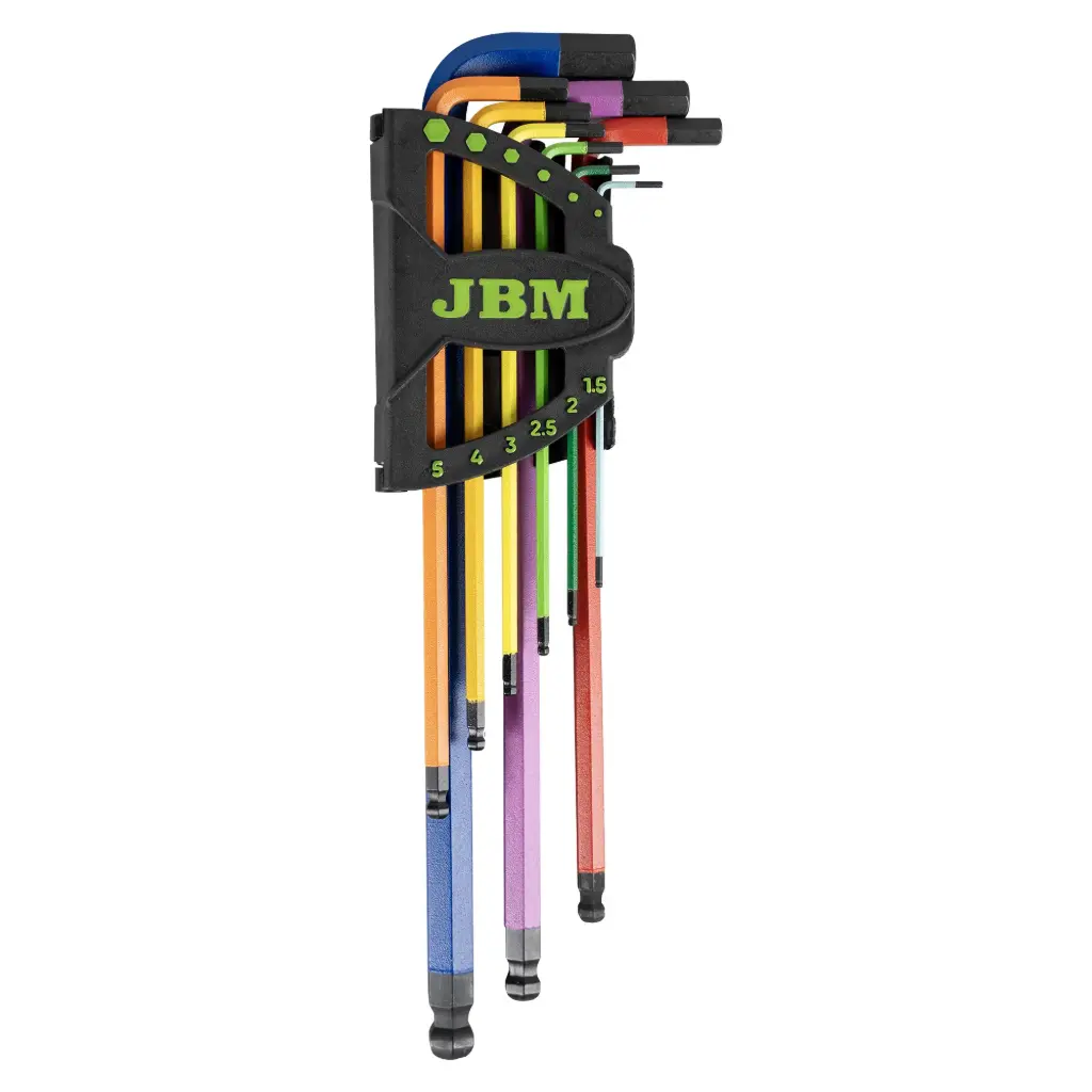SET DE 9 LLAVES ALLEN C/COLORES