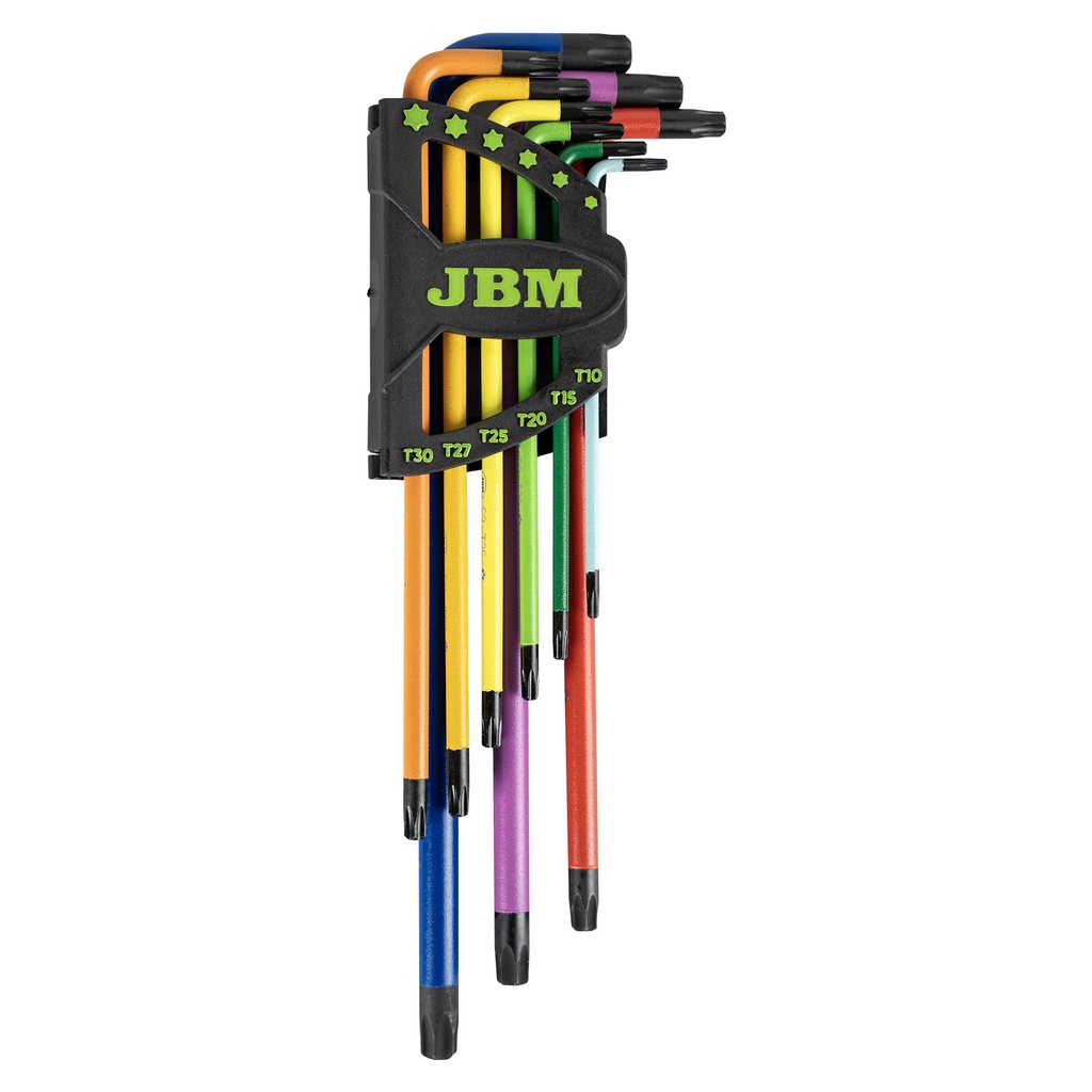 SET DE 9 LLAVES TORX DE COLORES