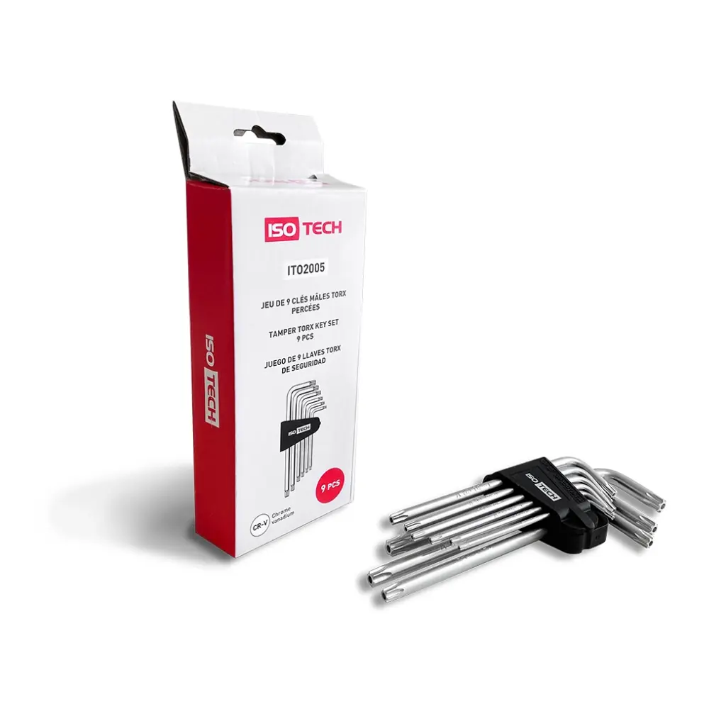 JUEGO DE 9 LLAVES TORX  SEGURID.