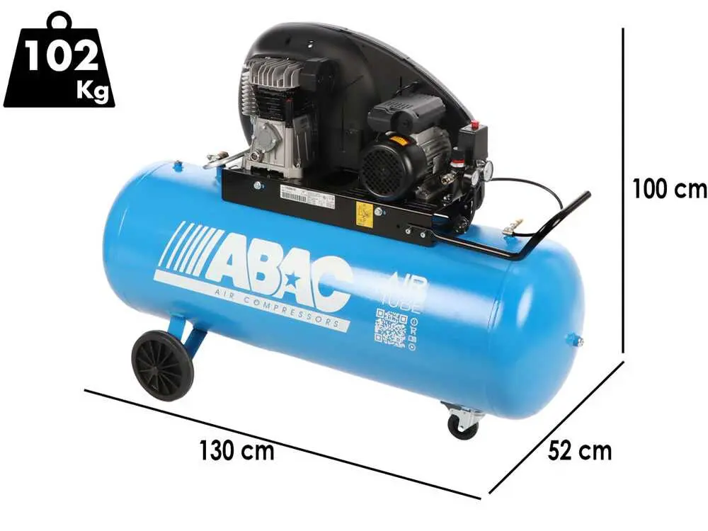 COMPRESOR DE PISTON 3 CV 200 LITROS 230V ABAC
