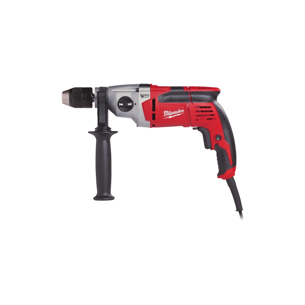 Taladro percutor de 850W, 2 velocidades, AVS, Softgrip, portabrocas au