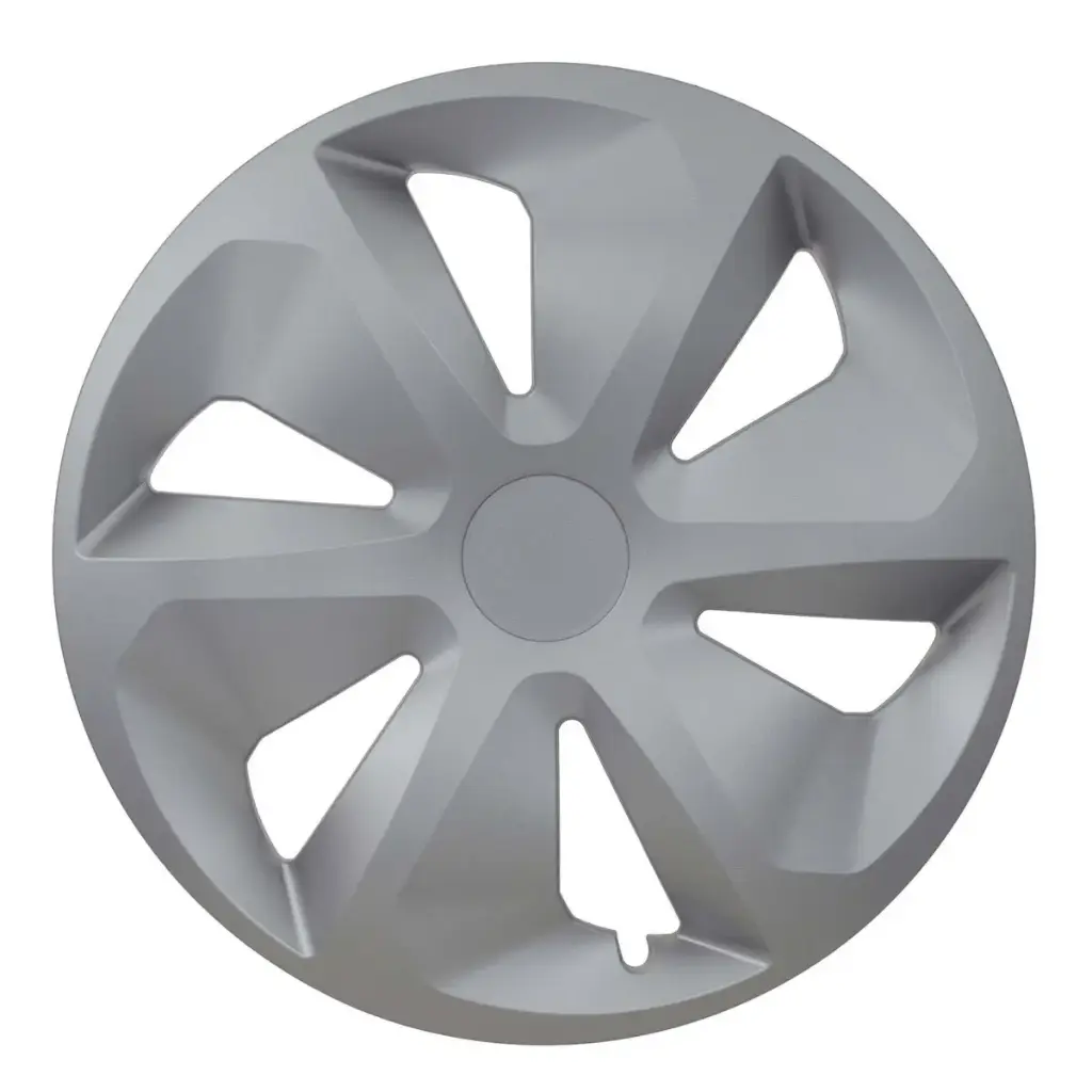 JUEGO 4 TAPACUBOS ROCO PLATA 16"