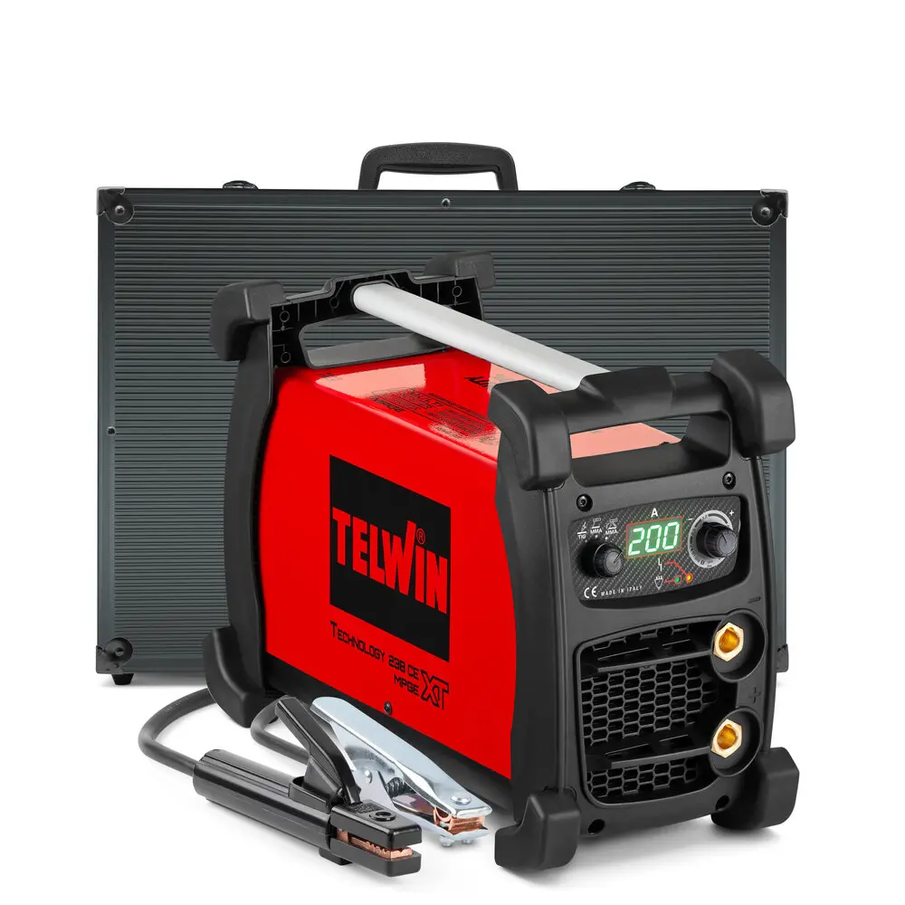 SOLDADORA DE ELECTRODO Y TIG TECHNOLOGY 238 XT CE/MPGE + MALETA 816258