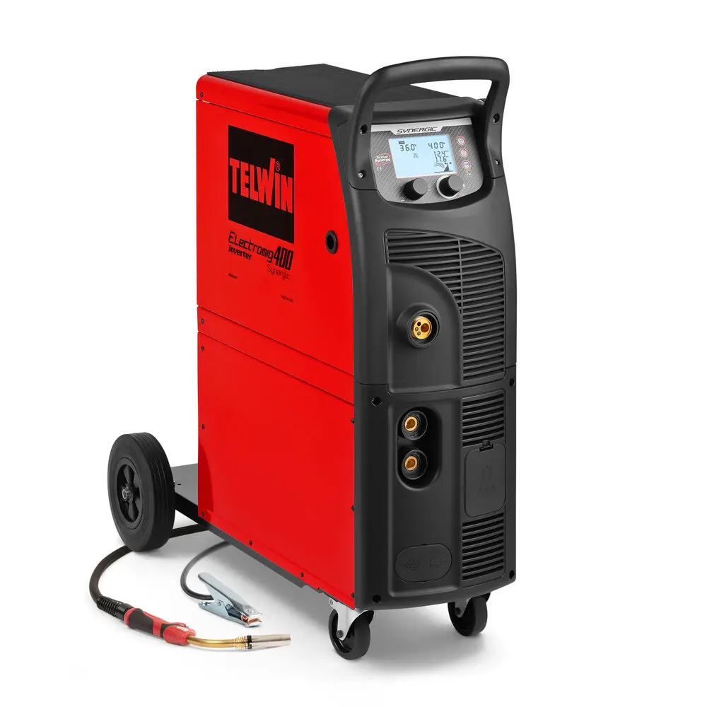 SOLDADORA MULTIPROCESO INVERTER ELECTROMIG 400 SYNERGIC TELWIN 816271 