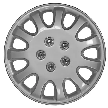 JUEGO 4 TAPACUBOS SIRIUS PLATA 14¨