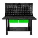 MESA DE TRABAJO DE 2 CAJONES CON PANEL FRONTAL 