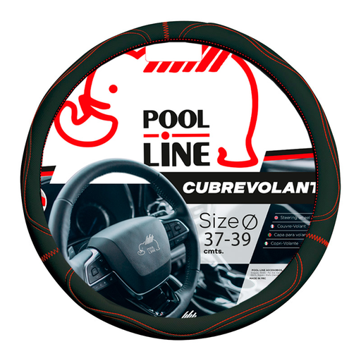 [POO608672] CUBREVOLANTE GRIP COLOR NEGRO / ROJO