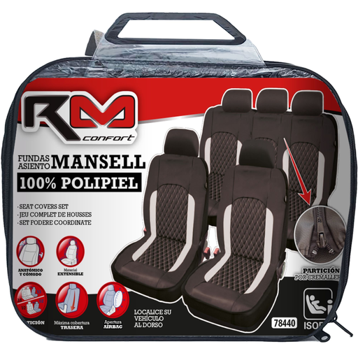[POO78440] FUNDA INTERIOR "MANSELL" NEG/GRI
