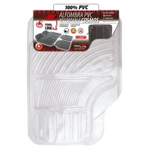 [POOAC645016] JGO. ALFOMBRAS PVC "GHOST" 4 PIEZAS