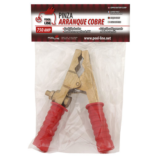 [POOAC708002] PINZA ARRANQUE MACIZA ROJA 750 AMP