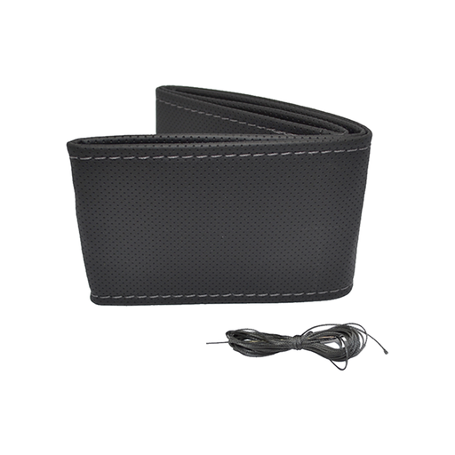 [POOACDK203] FUNDA VOLANTE "CUSTOM" PARA COSER COLOR NEGRA HILO GRIS