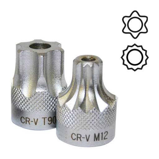 [JBM10039] LLAVE VASO 1/2" XZN M14 INVIOL.