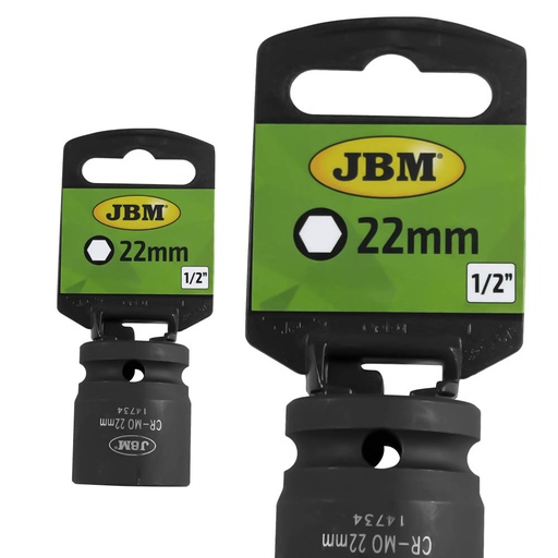 [JBM14734] VASO IMPACTO HEX 1/2" 22MM
