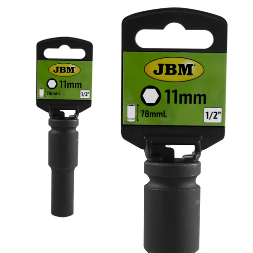 [JBM14736] VASO IMPACTO LARGO HEX 1/2" 11MM