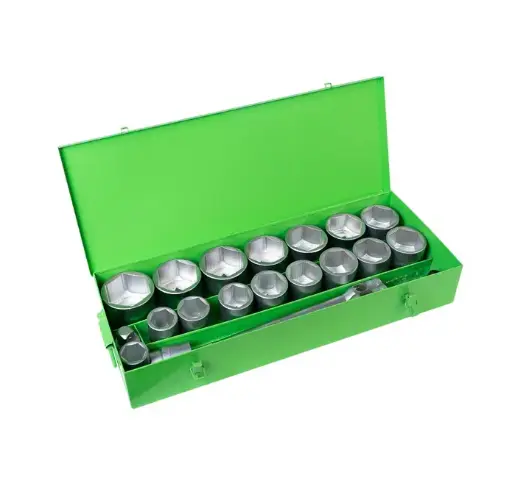 [JBM51616] ESTUCHE METÁLICO DE 21 VASOS HEXAGONALES DE 1" CINCADO 
