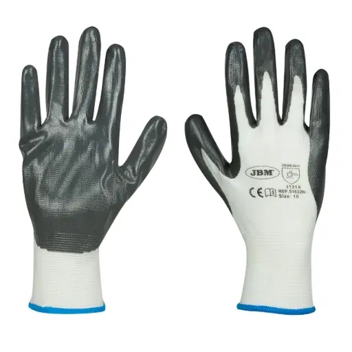[JBM51632N] GUANTES CON PALMA REFORZADA DE NITRILO T. 10 - MODELO NUEVO 