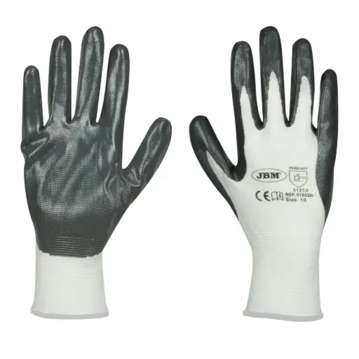 [JBM51634] GUANTES CON PALMA REFORZADA DE NITRILO T.9 