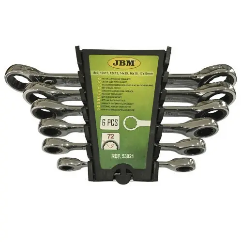 [JBM53021] SET DE 6 LLAVES CON TRINQUETE