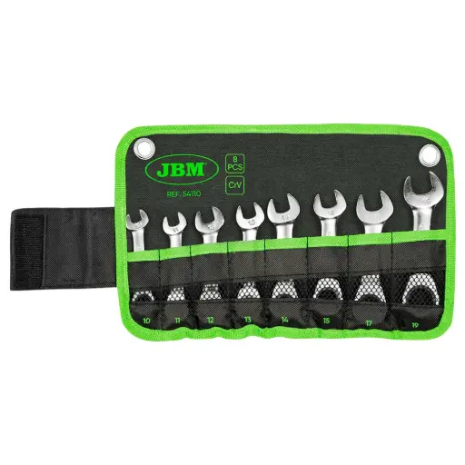 [JBM54110] SET 8 LLAVES COMB.CORTAS C/TRIQ