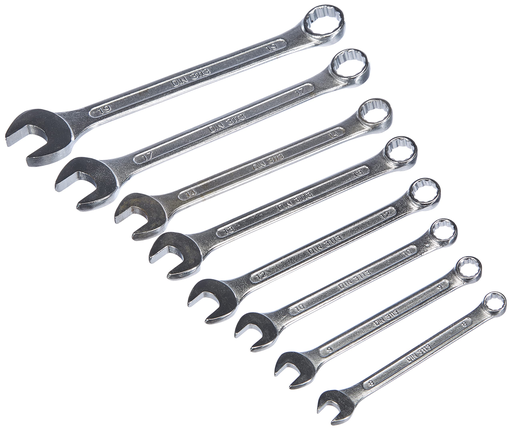 [MAN7213008DIN] LLAVE COMB Y ESTRELLA 8 PZS.