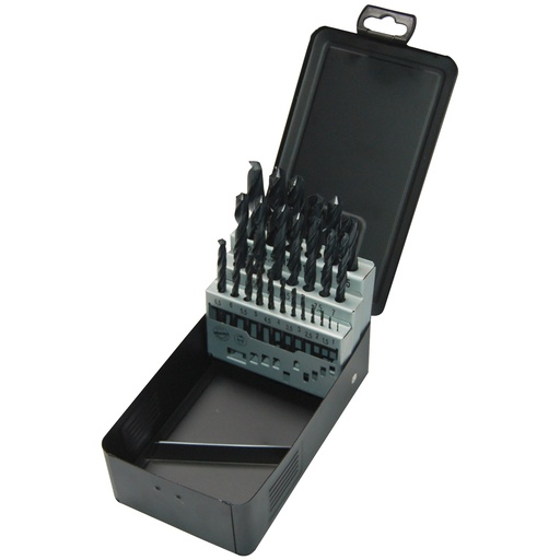 [MIL4932352469] Estuche metalico de brocas HSS-R (25-piezas)