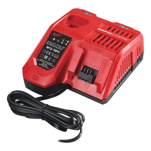 [MIL4932451079] Cargador r pido multivoltaje M12Ú-M18Ú, carga secuencial