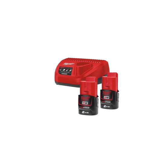 [MIL4933459209] Kit 2 baterías M12B2 + cargador C12C