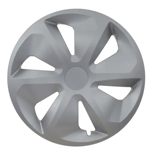 [KOS1102.0000505] JUEGO 4 TAPACUBOS ROCO PLATA 14"