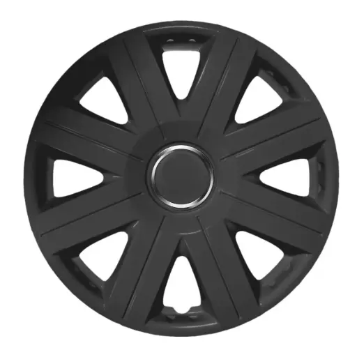 [KOS1102.0000464] JUEGO 4 TAPACUBOS COSMOS NEGRO 14"