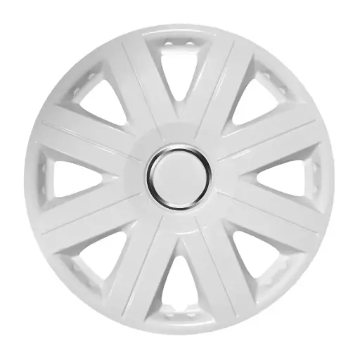 [KOS1102.0000477] JUEGO 4 TAPACUBOS COSMOS BLANCO 14"