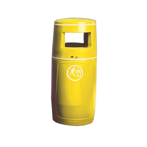 [REC200814185] PAPELERA AMARILLA 90 L RAL 1018