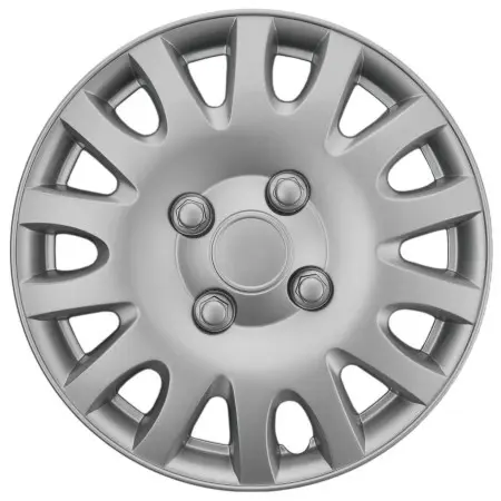[KOS1103.0000831] JUEGO 4 TAPACUBOS SHAM PLATA 15¨
