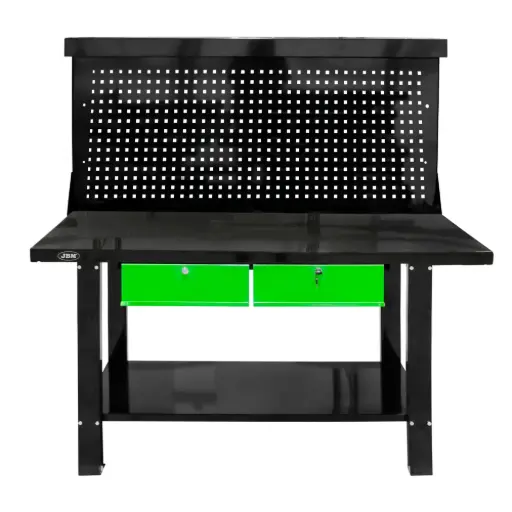 [JBM51035] MESA DE TRABAJO DE 2 CAJONES CON PANEL FRONTAL 